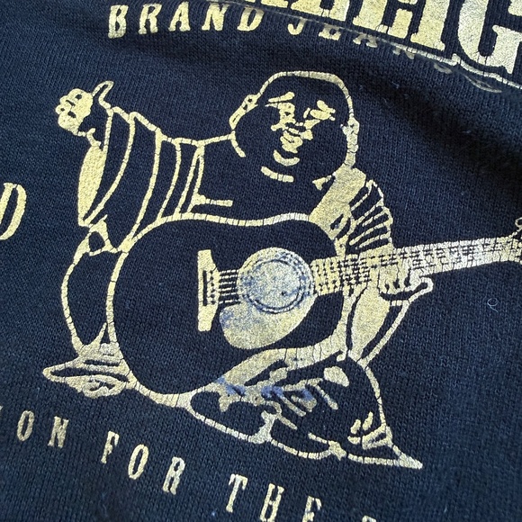 True Religion | Black Full Zip Hoodie | Baby 18 Months - Picture 6 of 6